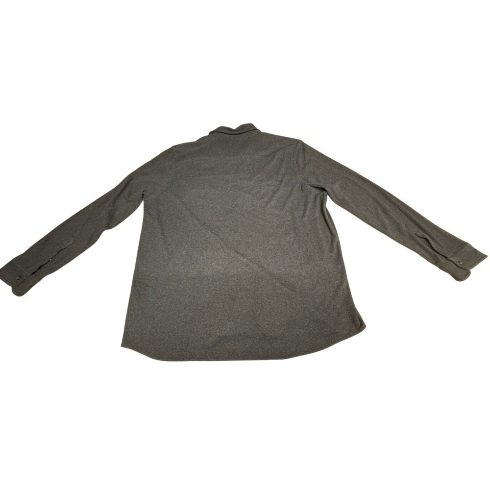 FAHERTY BRAND Men's Dark Gray Textured Long Sleeve Button Up Shirt XXL Preppy - Picture 8 of 10